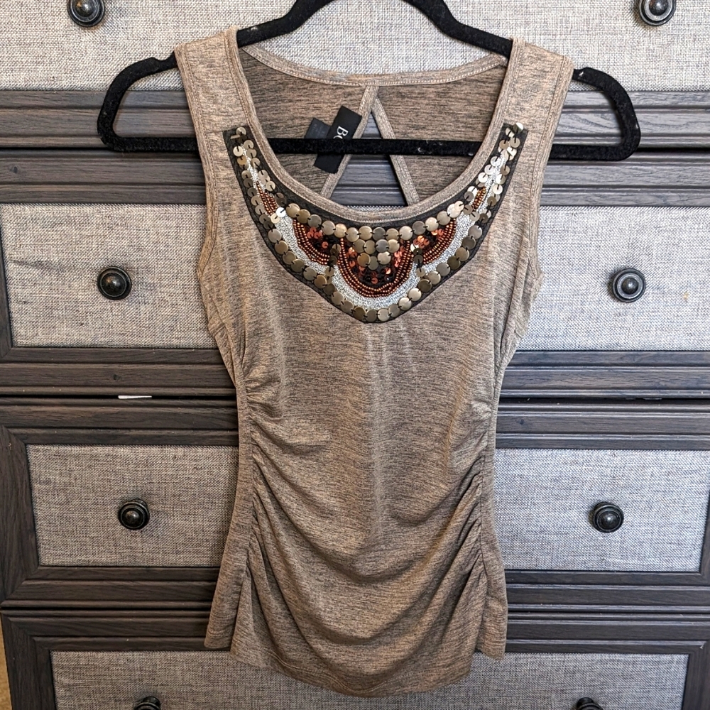 XS BCX Green Embellished Top
